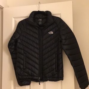 Black north face waterproof jacket